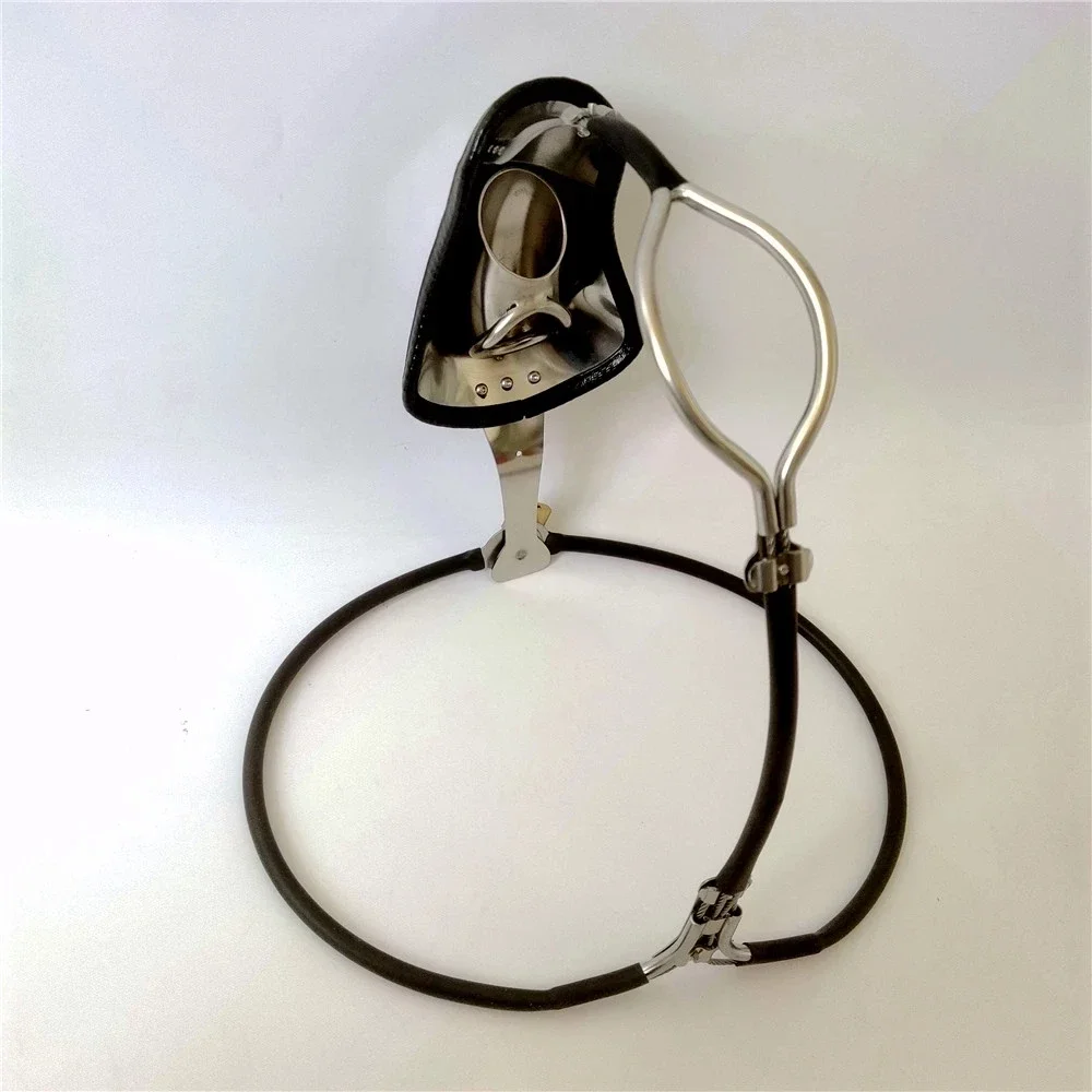 Stainless Steel Male Chastity Belt Device With Butt Open Invisible Cock Penis Cage Adjustable Waist Dick Lock BDSM Bondage Toys