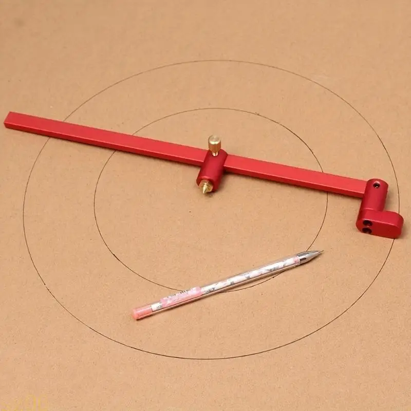 1Pc  300mm Woodworking Compass Tool Scribing Ruler Marking Gauge for Circles Precision Woodworking Marking Tool