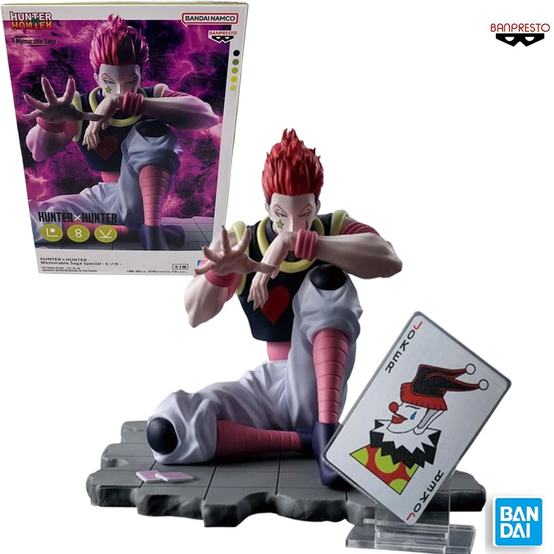 

Original BANDAI Genuine Model Banpresto Memorable Saga Hunter Hunter 9cm Hisoka Figure Anime Figurine Toys Gifts Collections