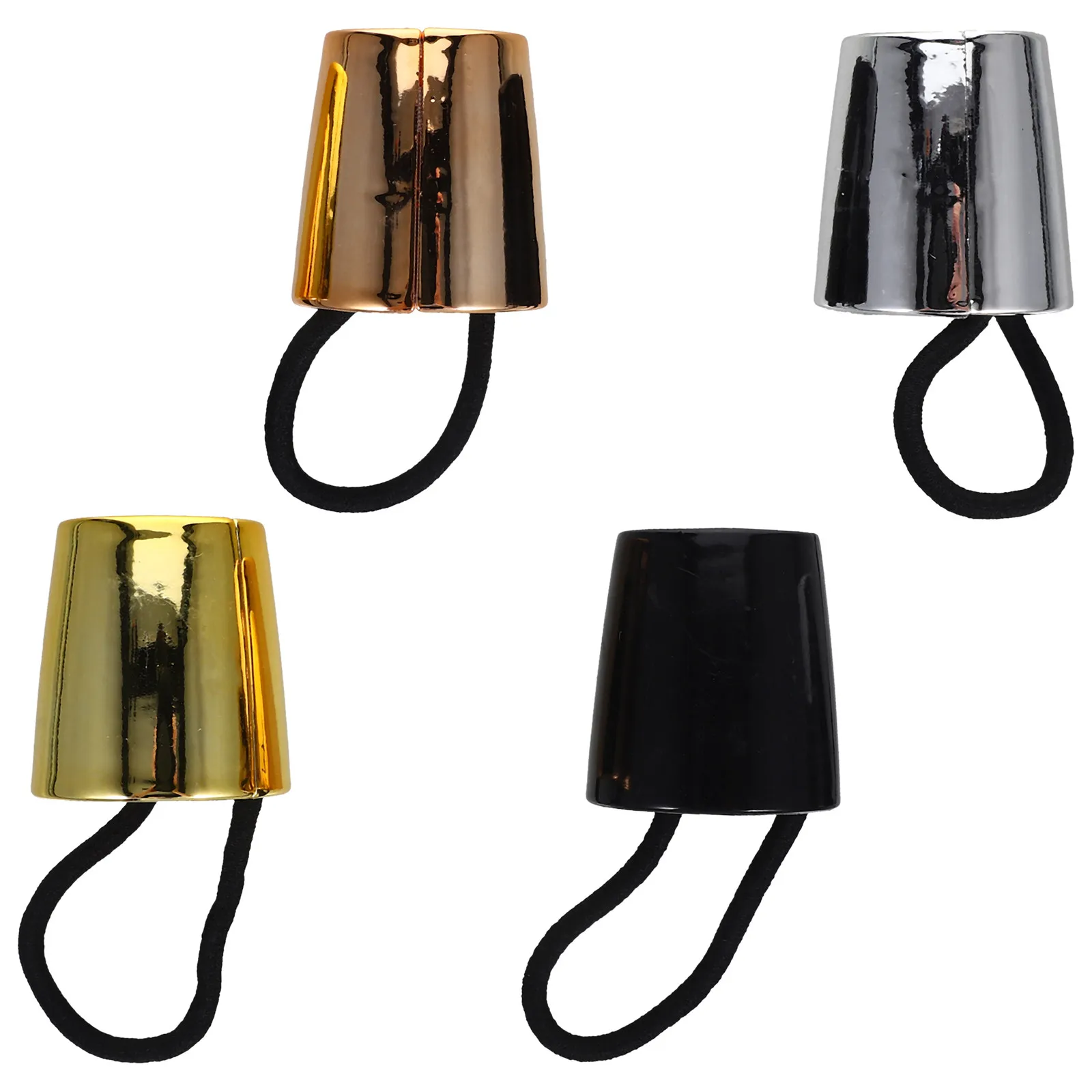 

4Pcs Hair Styling Accessories for Women Multi-Color Ponytail Holders Elegant Hair Cuffs No Damage Elastic Rings for Braids Updos
