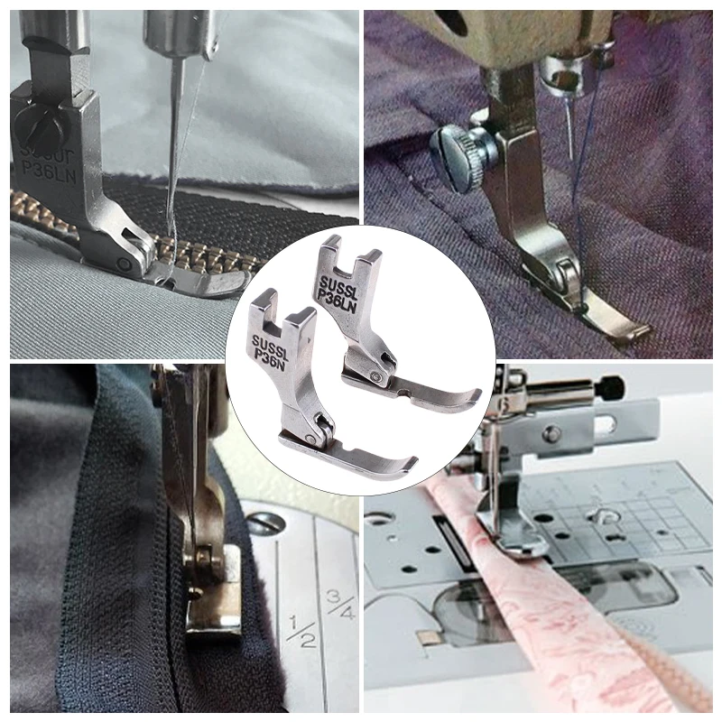 P36N P36LN Zipper Foot For Industrial 1-needle Lockstitch Sewing Machine BROTHER All Steel Sewing Accessories Presser Feet Tools