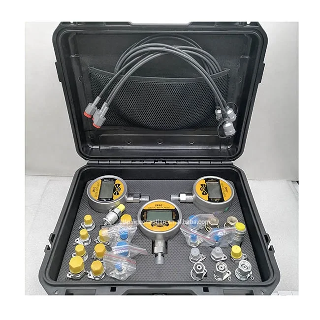 

Digital hydraulic pressure gauges set hydraulic pressure test kit excavator pressure gauge for construction works