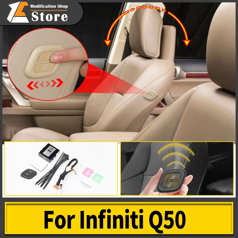 

Passenger Side Wireless Button Power Seat Switch for Infiniti Q50 Interior upgraded Accessories 2022 2021 2020 2019 2018 2017