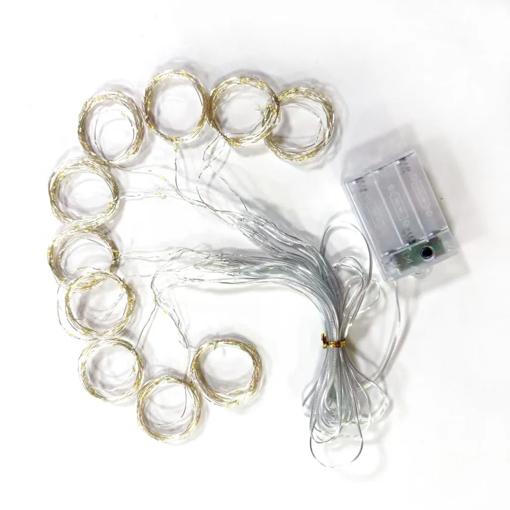 Batteriebetriebene LED-Lichterkette 8 Modi Weihnachts-LED-Lichterkette für Hochzeit Party Heim Hintergrunddekoration – Detail 5