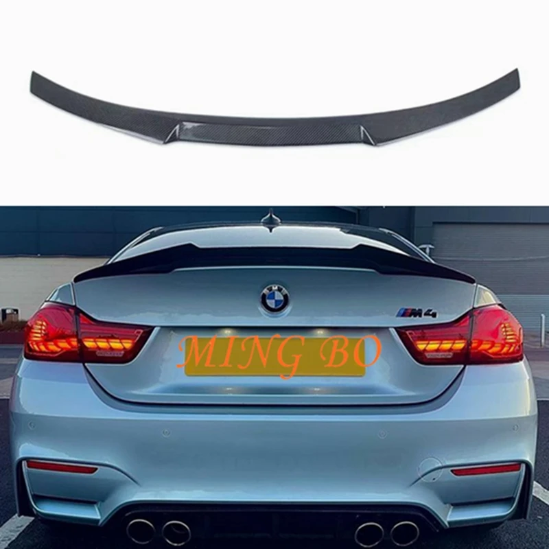 

FOR BMW M4 F82 M4 Style Carbon fiber Rear Spoiler Trunk wing 2014-2020 FRP Forged carbon