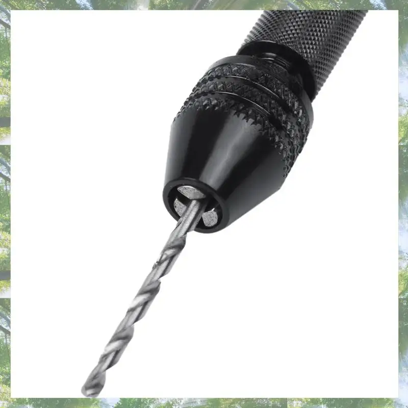 

Premium-5X Hand Twist Drill Bits Set, Mini Hand Spiral Drill With 125Pcs 0.3Mm To 3.0Mm Micro-Drill Bits (Black)