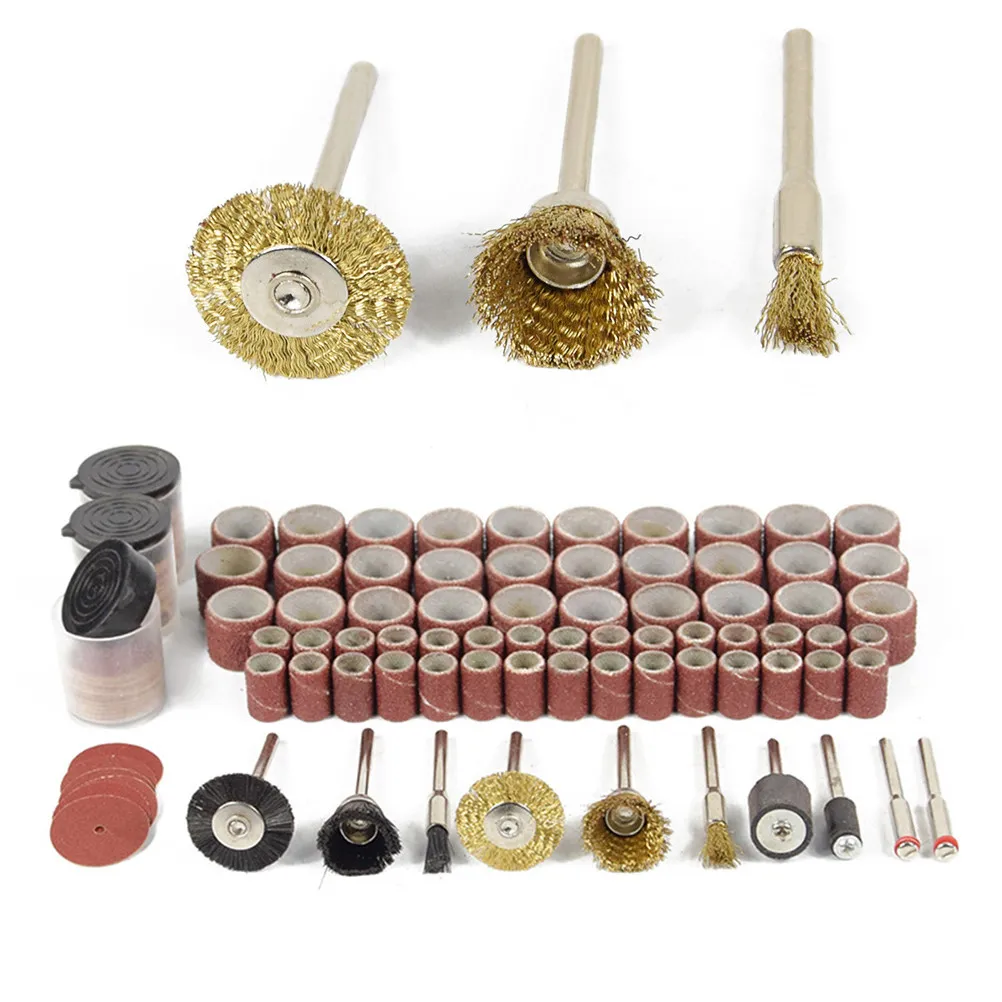 160Pcs Abrasive Polishing Wheels Kit Sponge Consistency for Handheld Rotary Tools Metal Derusting Polishing Grinding Dusting - view 4