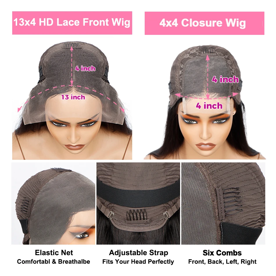 30 بوصة 13x4 HD الدانتيل الشفاف الباروكات الأمامية الشوكولاته براون الجسم موجة 200 الكثافة 100% البرازيلي خصلات الشعر المستعار الإنسان للنساء