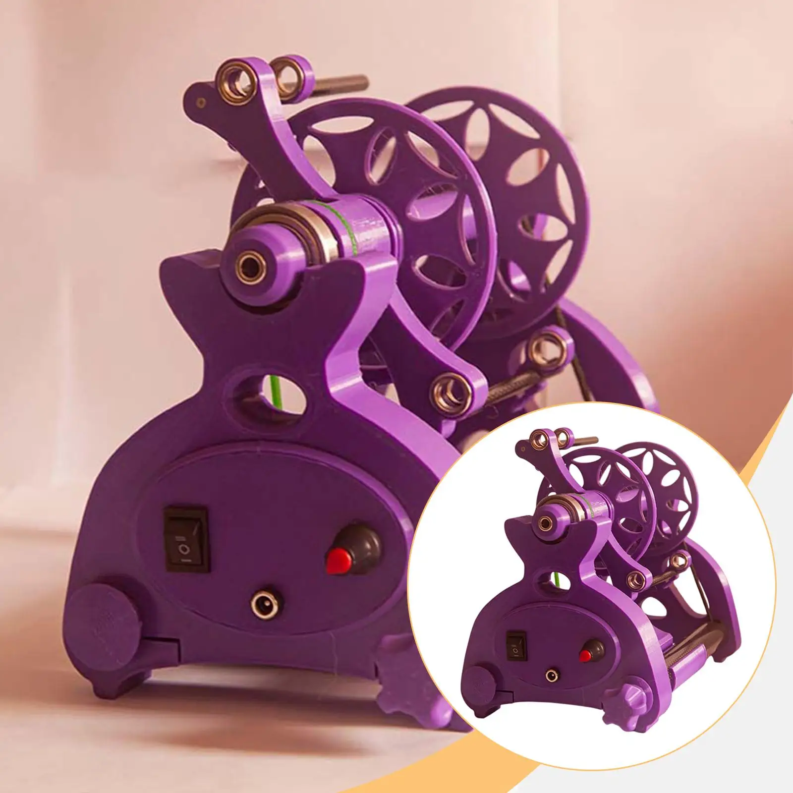 

Electric Spinning Wheel Fiber Twisting Machine Adjustable Speed