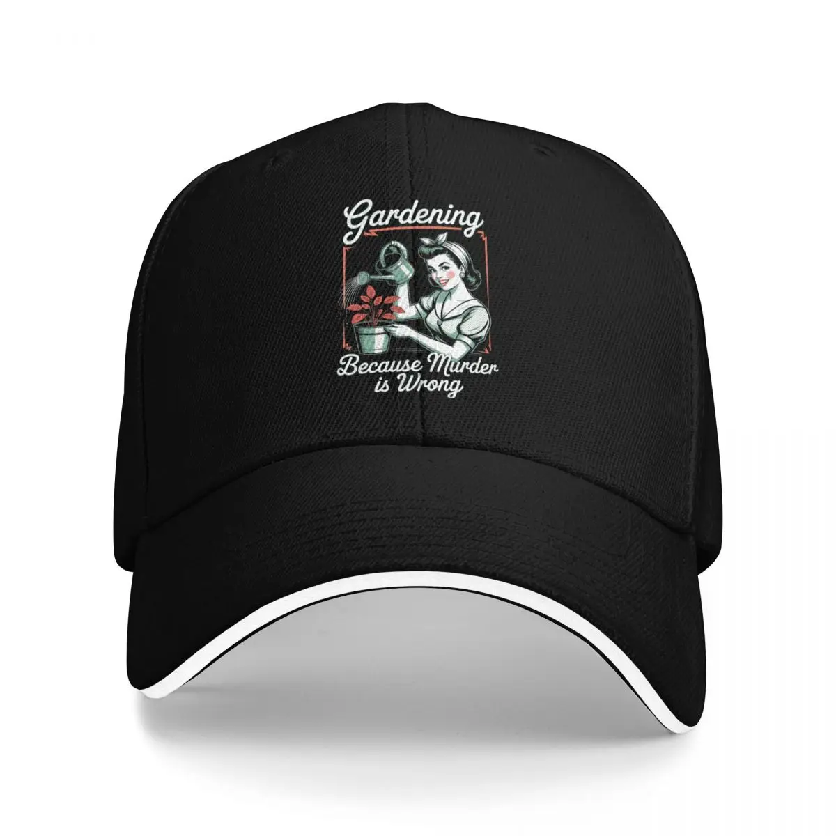 Baseball Caps Gardening Because Murder Is Wrong Awesome Customized Men Women Casual Summer Caps