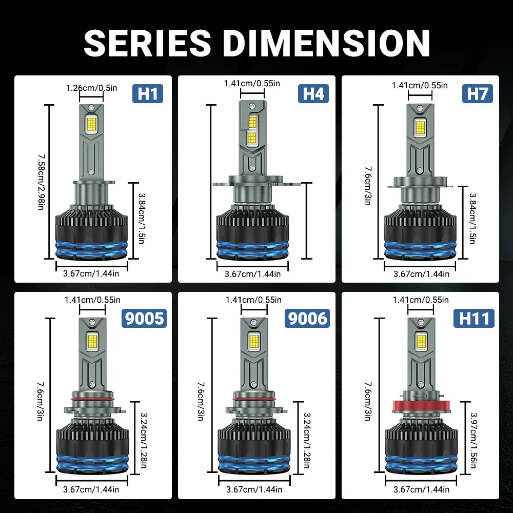 Lampu Depan Led 4500W 8000000LM H7 H4 H11 Daya Tinggi 8890 CSP Canbus H1 H8 9005 HB3 9006 HB4 9012 HIR2 Lampu Turbo Lampu Depan Led Mobil