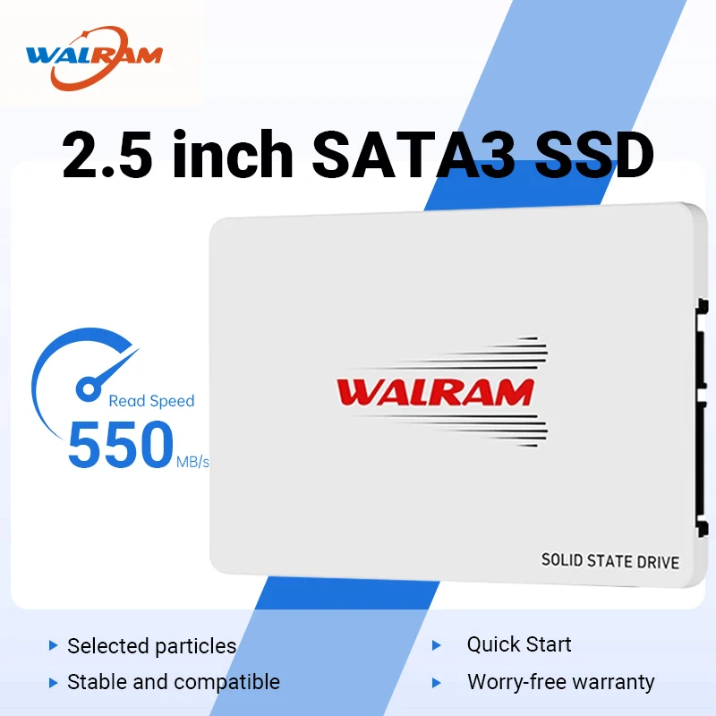 

Walram 2.5 SATA 3 SSD 120GB 128GB 256GB SSD 512GB 1TB Hard Disk 240GB 480GB Internal HDD 1 TB Laptop Desktop Solid State Drive