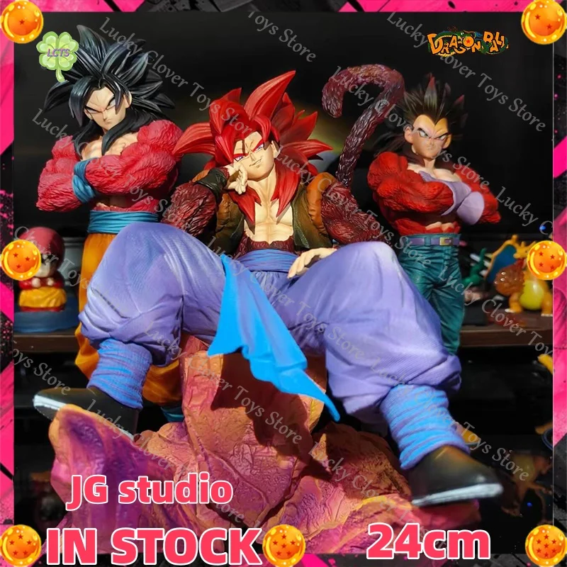 【EN STOCK】Figuras de Dragon Ball Gogeta de 24 cm de JG Studio, figuras de anime ssj4 Gogeta, estatua de PVC, modelo de colección, juguetes, regalos