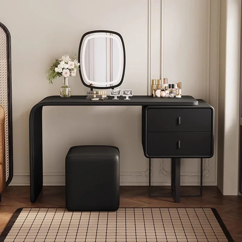 

Bedside Console Vanity Table Bedroom Mobile Room Wood Make Up Table Small Luxury Taburete Tocador Maquillaje Home Furniture