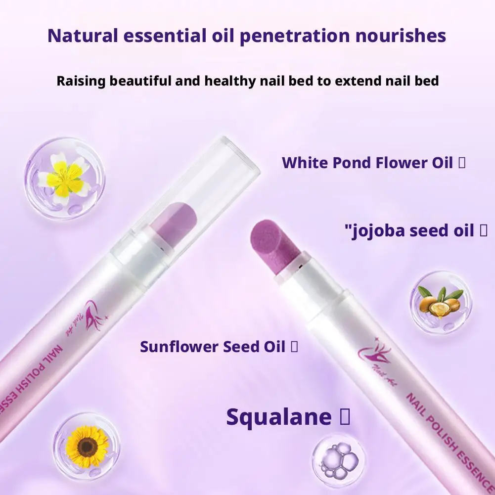 ปากกาดูแลเล็บ 3-in-1 พร้อมหัวเซรามิก น้ำมันบำรุงหนังกำพร้า และแท่งปรับสภาพเล็บ บำรุงเล็บและมือสำหรับเล็บที่งอกขึ้น