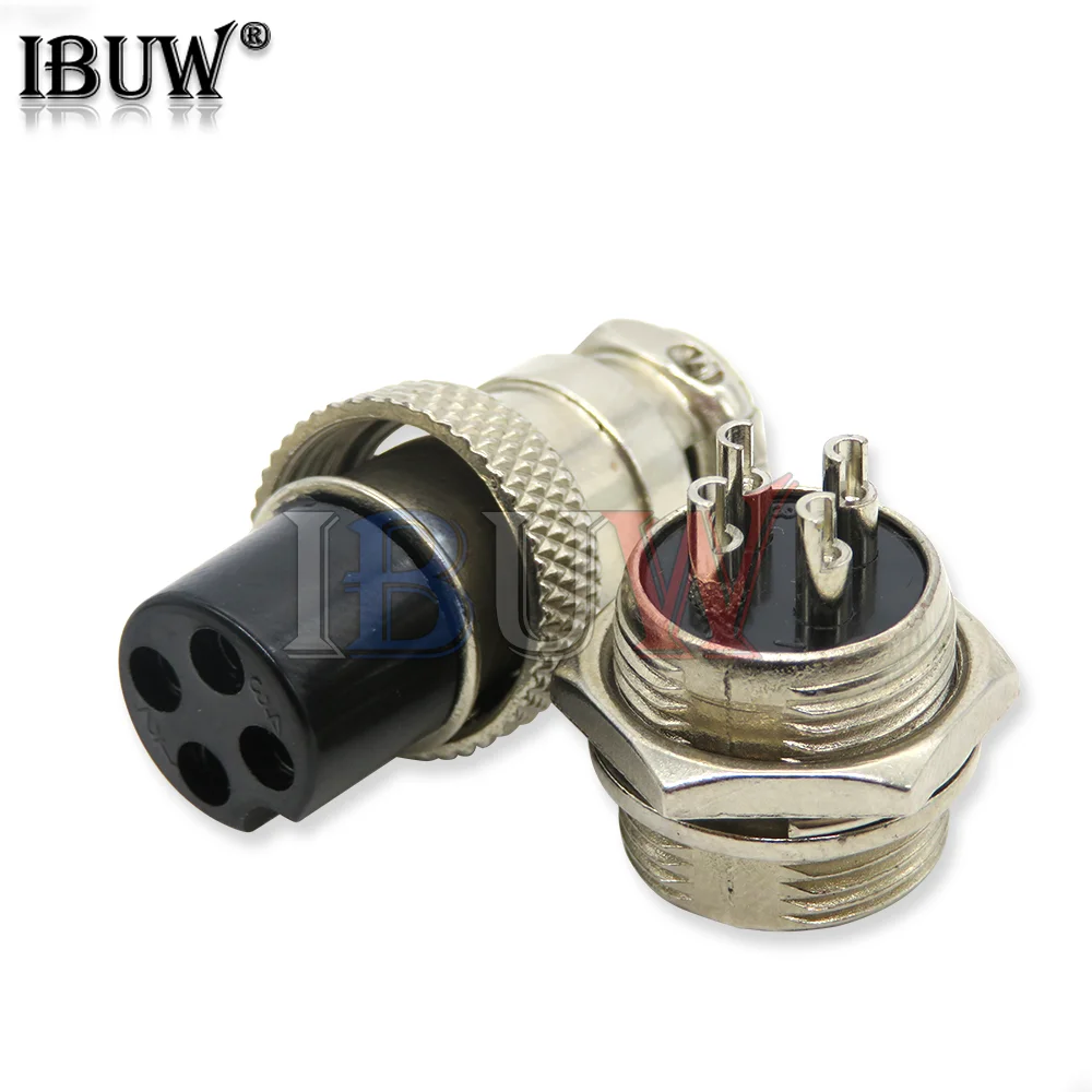 1Set GX16 Male & Female 16mm ibuw Metal Circular Aviation Connector Socket Plug 2PIN 3PIN 4PIN 5PIN 6PIN 2P 3P 4P 5P 6P 7P 8P 9P