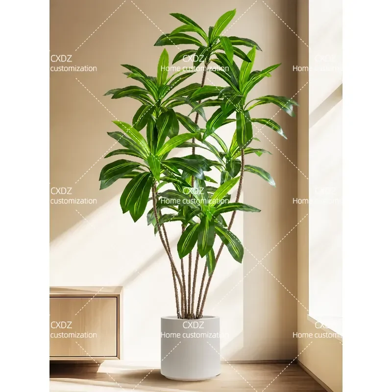 Simulation green plant Brazilian wood high-end light luxury indoor living room decoration bionic plant living room floor