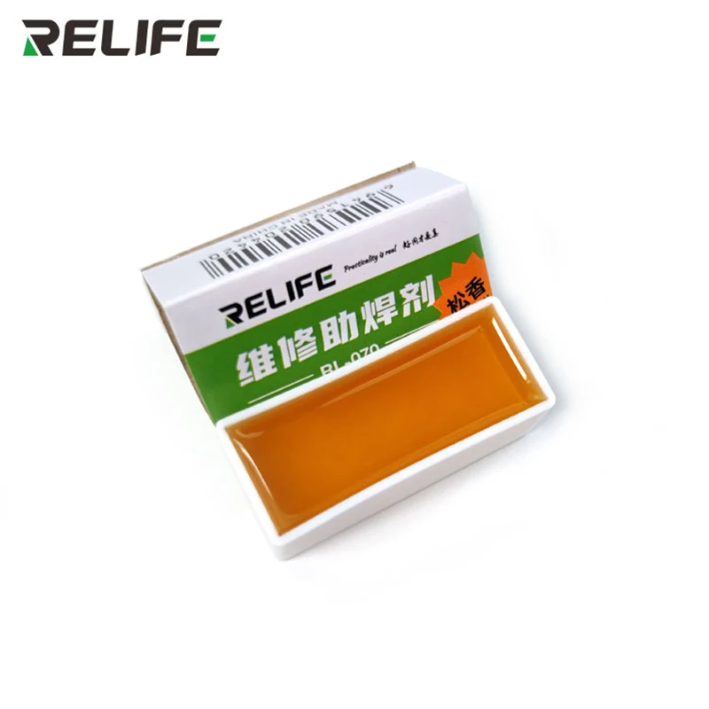 

RELIFE RL-070 High-Purity Solid Rosin Flux Is Suitable For Mobile Phone Mainboard SMT Chip Maintenance Detection Welding Tool