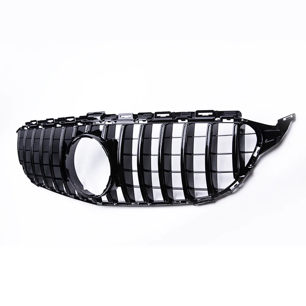 Grille Bumper Intake Hood Mesh Grid GT Stijl Grill Voor Mercedes Benz C W205 C205 S205 C180 C200 C250 C300 C43 2015-2018 - afbeelding 2
