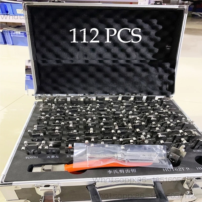 New Arrival Lishi Lock 112 pcs 2 in 1 TOY38 447 HON66 CY24 Automatic Key Decoder Set Locksmith Equipment
