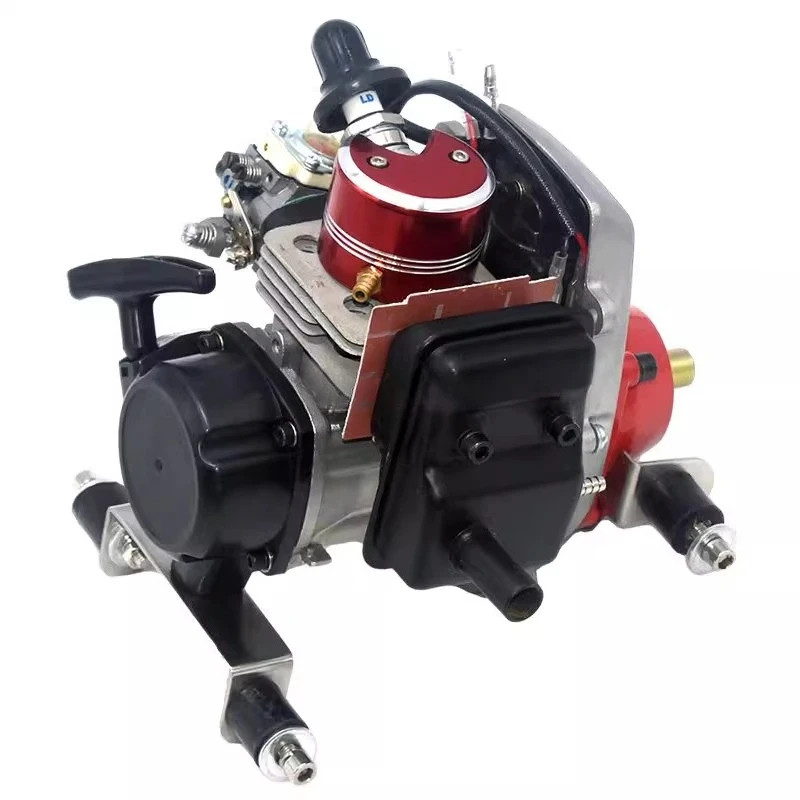 26Cc Ship Model Remote Control Fuel Engine Model Single Cylinder Water-cooled Two-stroke Electronic Ignition Engine Model