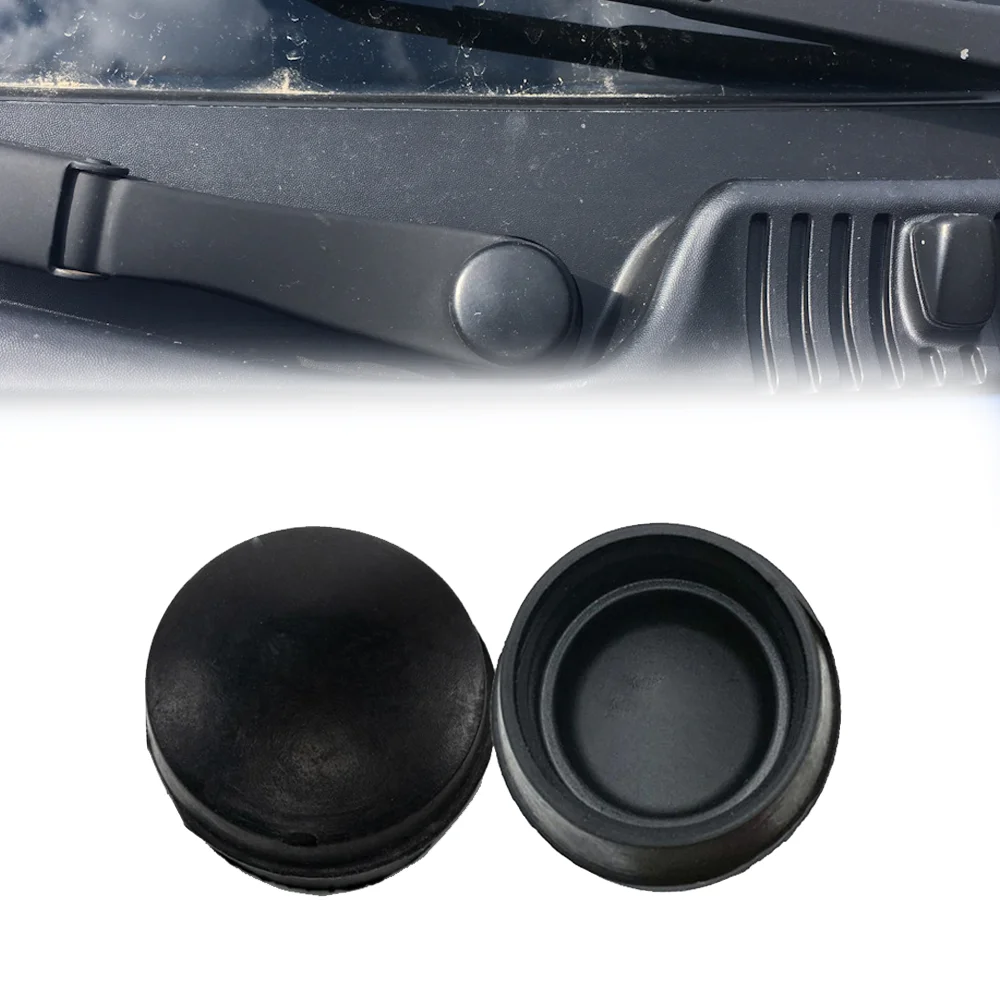 2X Car Front Wiper Arm Nut Cover Cap For SsangYong Actyon Sports 2G 2006 - 2018 Korando C200 2010 2011 2012 2013 2014 - 2019