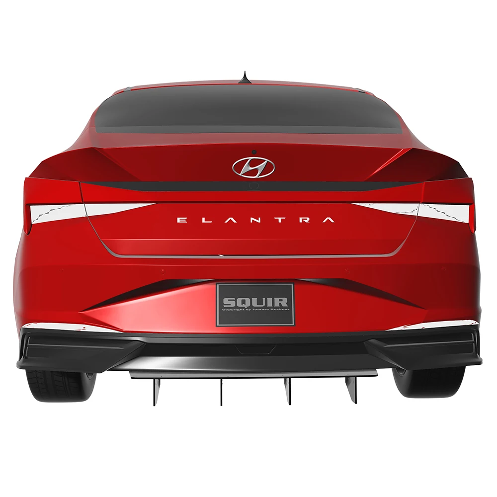 

Для Hyundai Elantra 2021-2023 год большой плавник диффузор задний бампер губы спойлер сплиттер комплект кузова аксессуары универсальный
