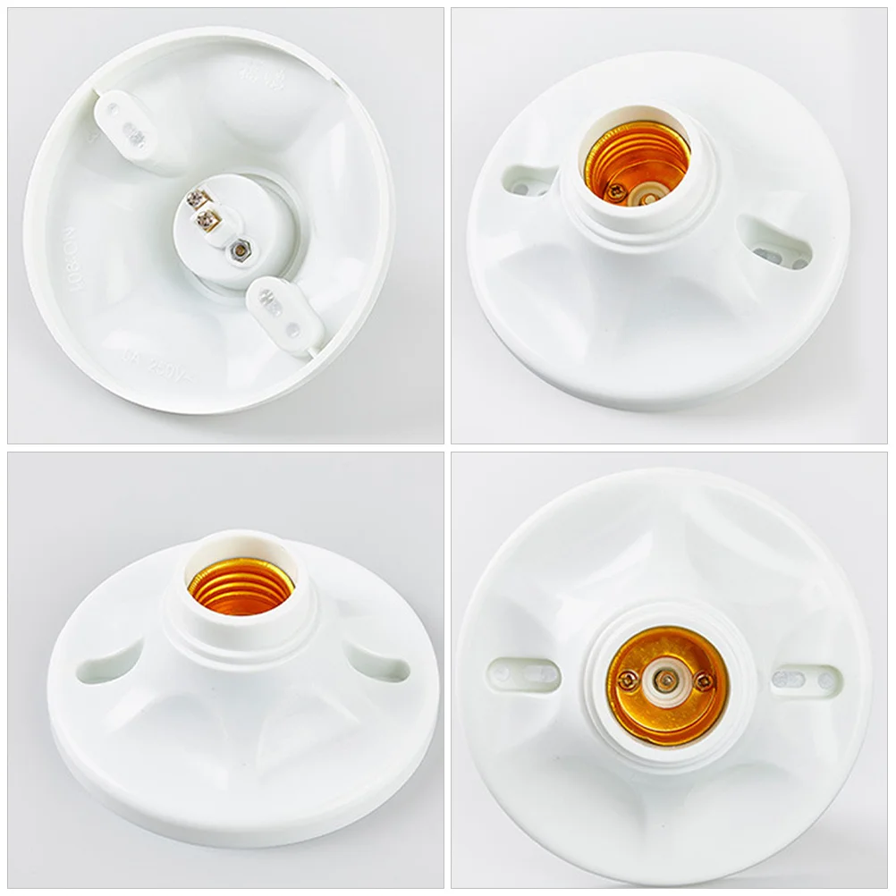 4 قطعة E27 مصباح المقبس حامل للسقف جدار الجدول ضوء لمبة قاعدة قلادة تركيبات أجزاء استبدال مآخذ الإضاءة في الهواء الطلق