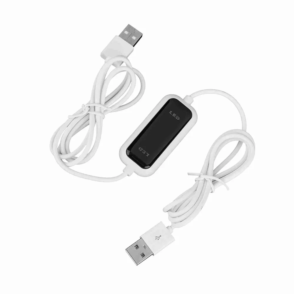 practical Plug and Play USB Data Transfer Cable High Speed LED Indicator Data Link Cable PC to PC Cable Home Network