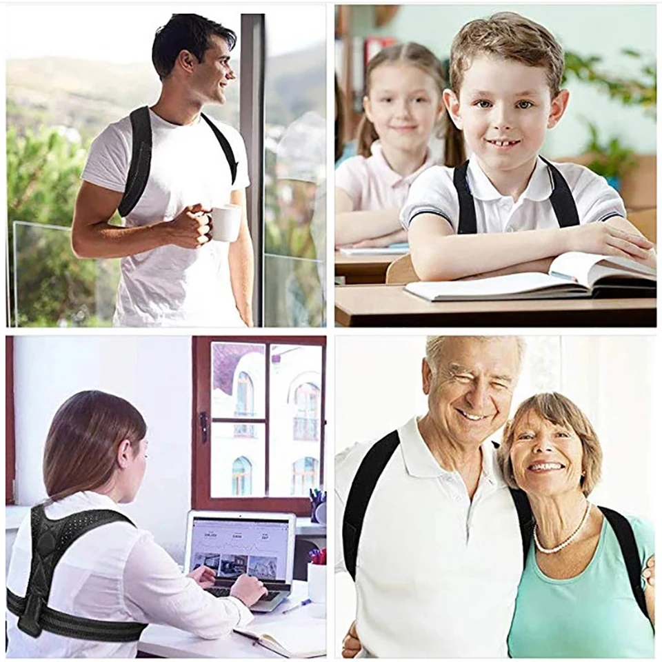 New Adjustable Posture Corrector Back Support Strap Brace Shoulder Spine Support Lumbar Posture Orthopedic Belts Men Women