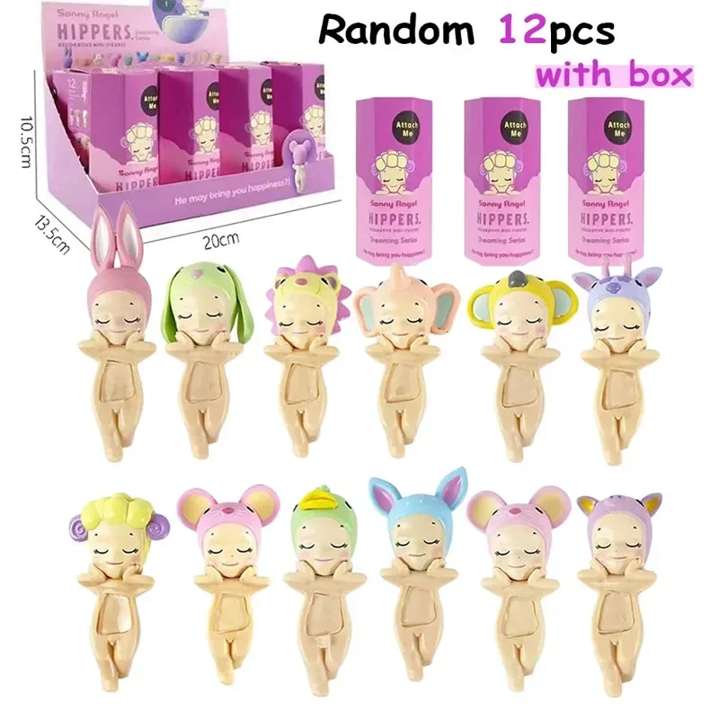 Sonny Angel Hippers Dreaming Animal Back Series Mini Figures Action Amine Car Mobile Phone Halloween Christmas Kid's Toys Gift