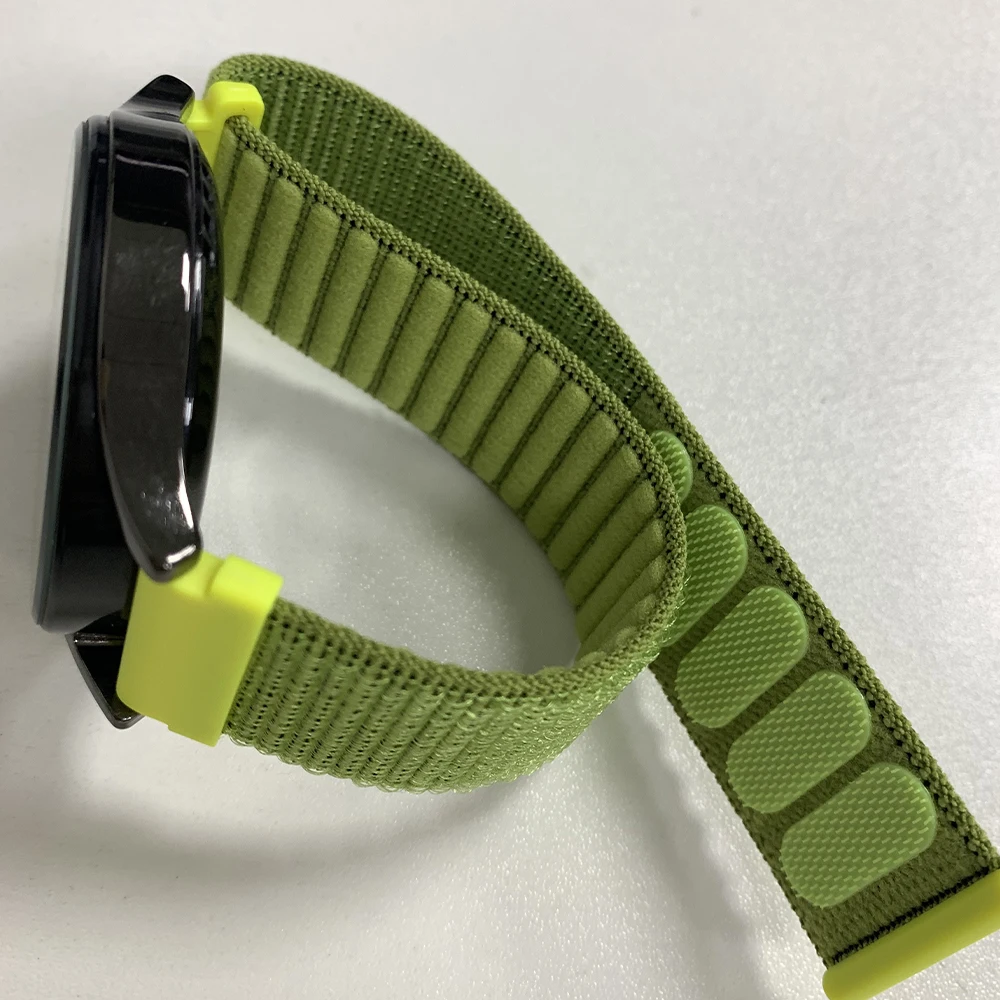 20 مللي متر 22 مللي متر النايلون الرياضة حزام ل AMAZFIT BIP6 5 GTR/GTS 4 3 2e نشط/التوازن 2 تنفس سوار لساعة هواوي GT5 4 3 الفرقة