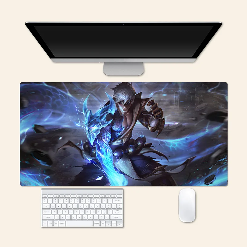 The Blind Monk Large Mouse Pad Lee Sin League Of Legends Anime Game PlayMat Creative Desk Mat Office Mousepad