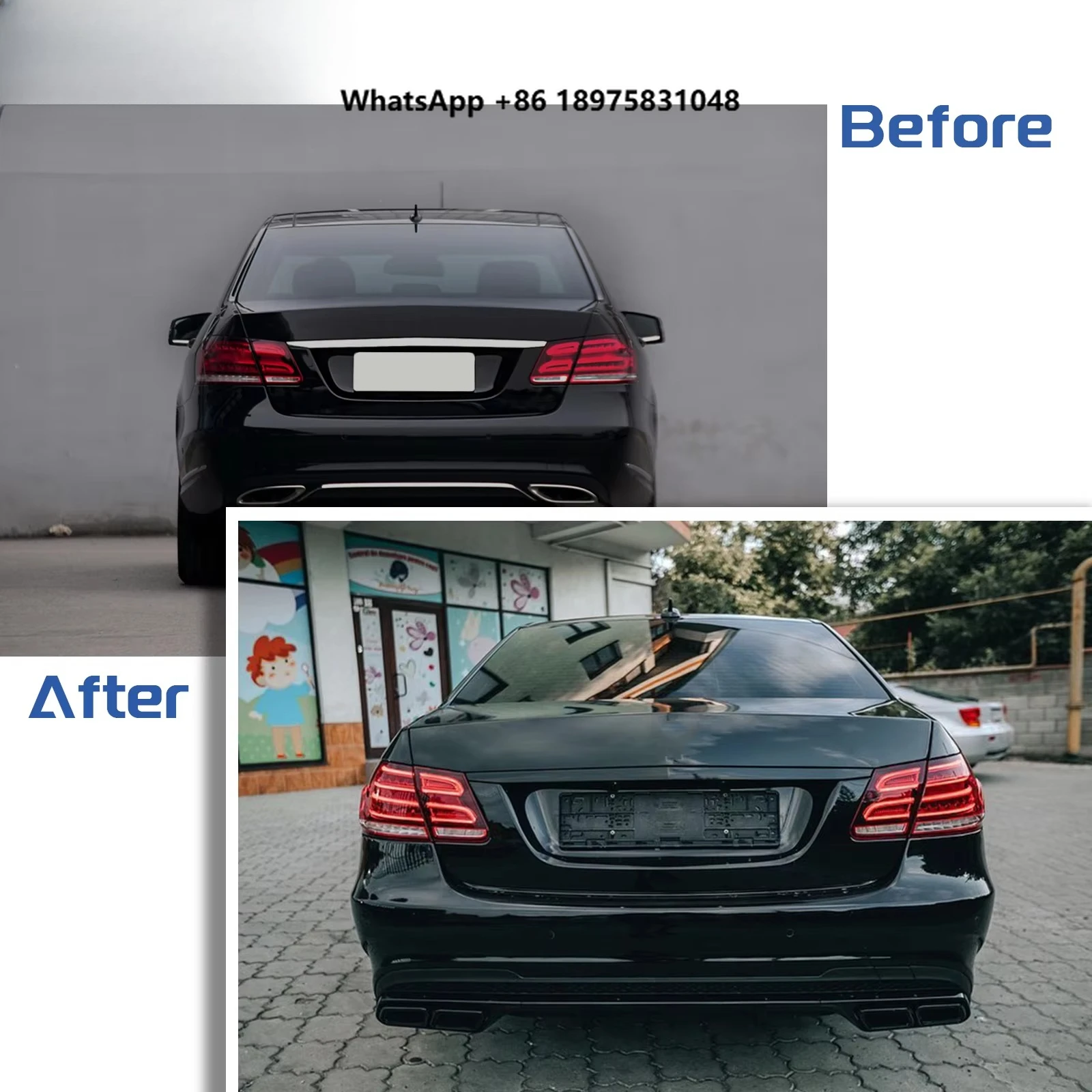 

Leishuo Newest E300 Front Bumper Lip W212 E350 Body Kit E63 Bodykit for W212 Body Kit 2013 2014 2015 Upgrade to E63 AMG Bodykit