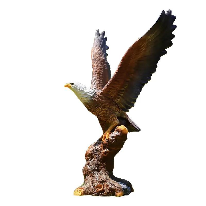 Decorative giant animal statue bird figure 120 cm large fiberglass resin