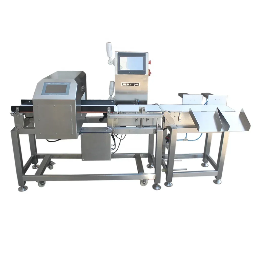 Industrial Tunnel Metal Detector and Automatic Weighing Machine Factory Production Line