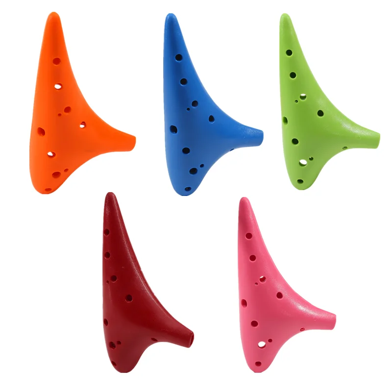 12-hole Ocarina Resin Plastic Alto C Tuning Ocarina New 12-hole Multicolor Flute Adult Children's Instrument Musical Instrument