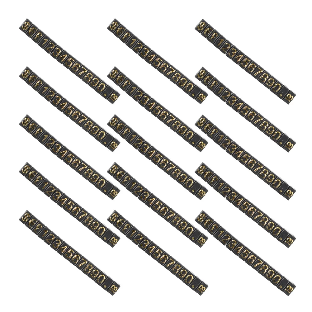 

Price Display Cube 15 Strings Number Price Tag Jewelry Watches Fruits Vegetables Products Retail Counter Pricing
