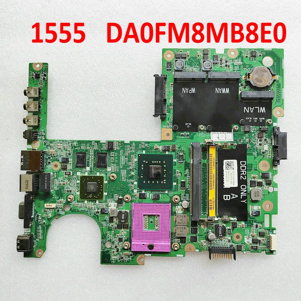 

DA0FM8MB8E0 For DELL Studio series 1555 Laptop Motherboard CN-0C235M PGA 478 Non-integrated 0C235M PM45 DDR2