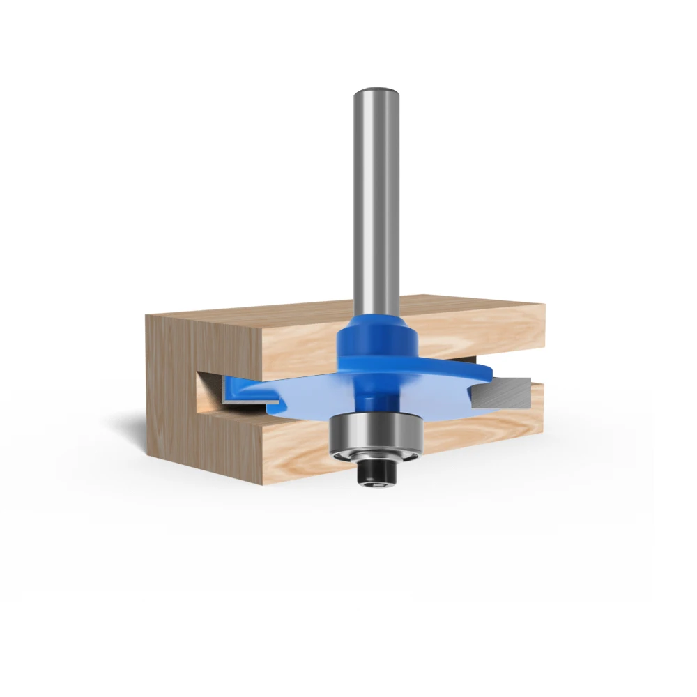 1 pz 6mm 6.35mm gambo T-Sloting biscotto giunto Slot Cutter giunzione scanalatura Router Bit 4mm altezza fresa lavorazione del legno