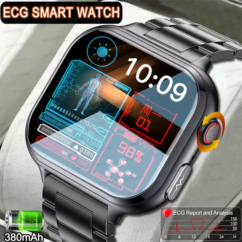 

NEW Nursing level AI Laser Diagnosis Smart Watch ECG+PPG Five Organ Detection Body Fat Uric Acid HD Call Health Monitoring Watch