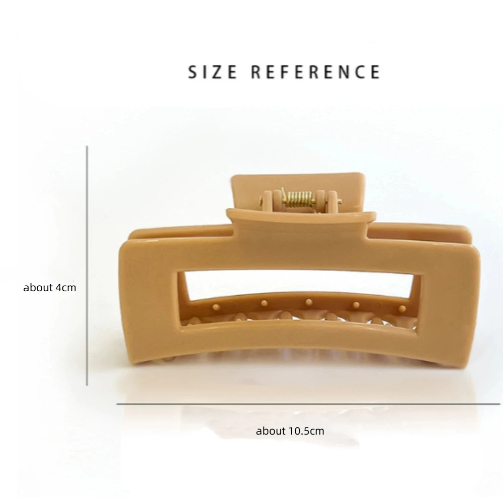 柔らかい、折れない爪クリップ、快適で柔軟、滑り止め、マットなバレッタ、マットな質感、軽量、ポニーテールヘアピン