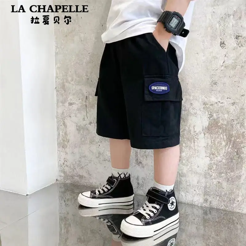 Boys' Shorts Summer Handsome Workwear Five Points Thin Pants Children Toddler Baby Loose Middle Pants