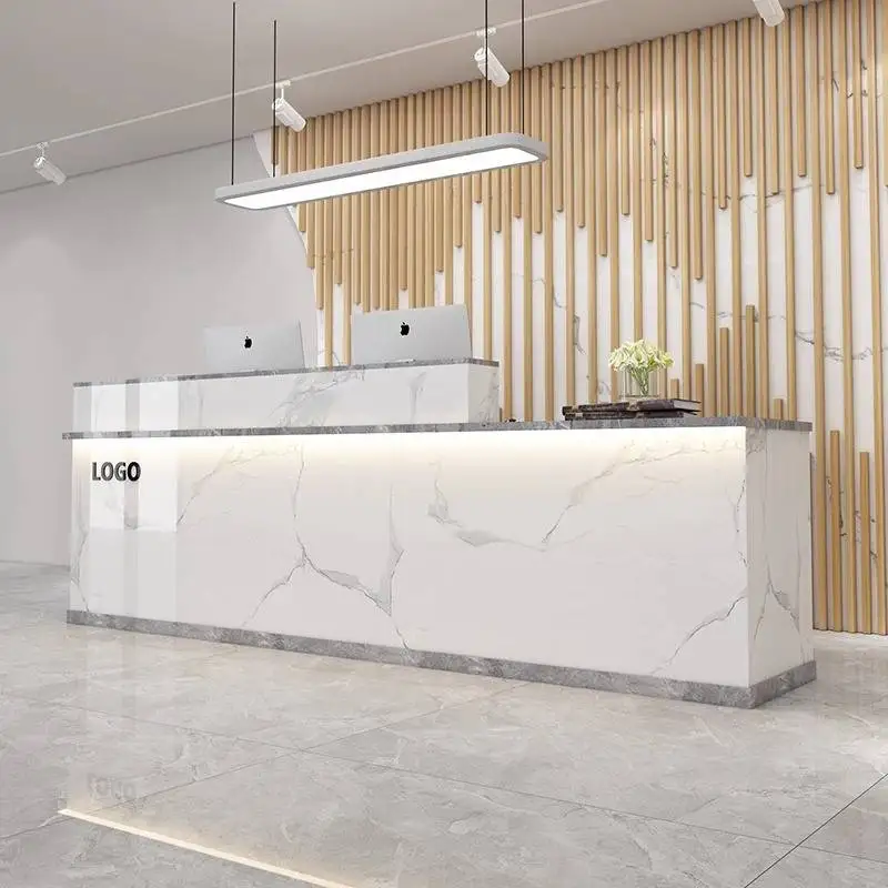 

Design Storage Reception Desks Black Cheap Mini Modern Luxury Reception Desks White Corner Wood Mostrador Recepcion Furniture