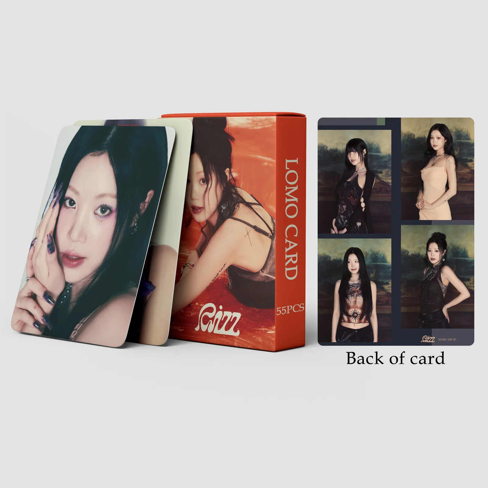 Imagem -04 - Soojin-hd Photocards Impressos Cartão Pessoal Álbum Idol Susu Série Rizz Cartões Lomo Fãs Coleção Presente g I-dle 55 Pcs por Conjunto