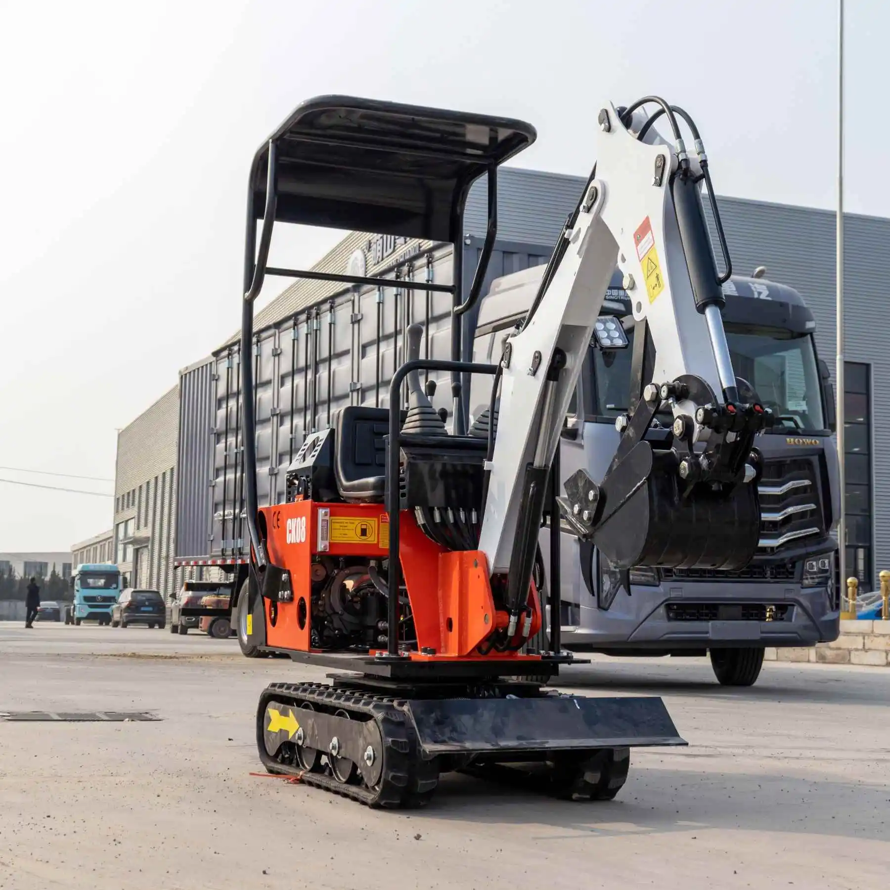 Chinese Manufacturer 0.8Ton Crawler Small Digger Mini Excavator For Sale PC01 Bagger