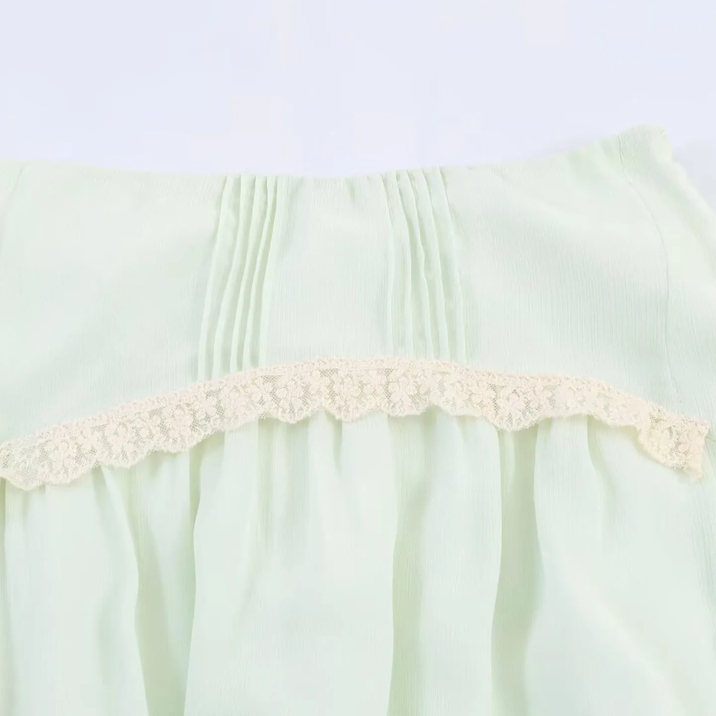 Fashionable Casual Lace Trim Asymmetrical Hemline Half-length Skirt for Women New 2026 Summer Collection Standard Waist