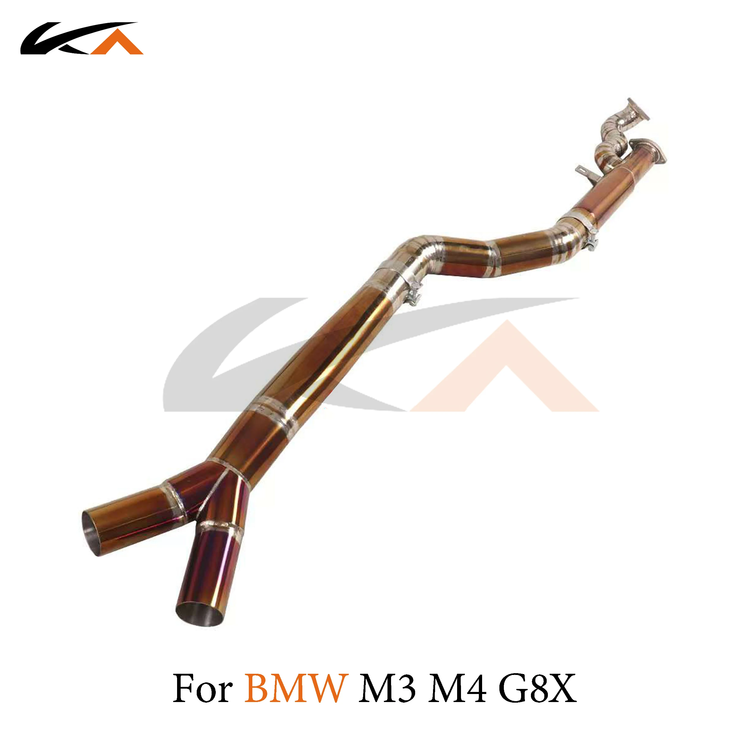 

KA Tuning exhaust system part titanium mid pipe for BMW M3 M4 G80 G82 3.0T frontpipe performance straight pipe resonator