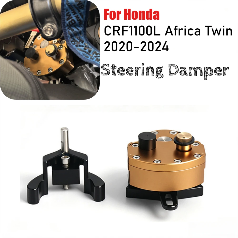 For Honda CRF1100L Africa Twin CRF 1100L 2020-2024 Motorcycle Steering Stabilizer Steering Damper Shock Absorber Kit Accessories