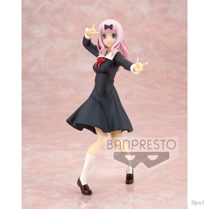 Pre-sale Genuine 18CM Anime Figure Kaguya-sama Love is War Fujiwara Chika Rabbit Model Dolls Toy Gift Collect Boxed Ornaments